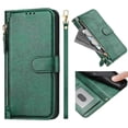 thumbnail image 5 of FOXDOCK Funda Tipo Cartera para Motorola Moto G77 Cuero PU con Cremallera y Correa de Muñeca, Ranuras para Tarjetas, Soporte Plegable, Cierre Magnético, 5 of 5