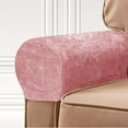 thumbnail image 3 of Wishrage Velvet Stretch Armrest Covers for Chairs and Sofas Arm Covers Elastic Anti-Slip Furniture Protectors Washable Armchair Slipcover for Recliner Couch, 3 of 8