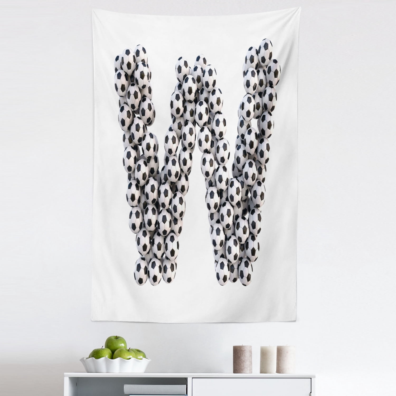 Letter W Tapestry, Letter W of the Alphabet in the Design of Stacked ...
