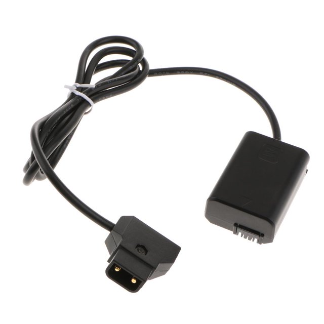 Adaptador de cable de alimentación perfke Acoplador DC D Tap Para Alpha A7 2 A7S 1m / 3.28ft