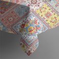 thumbnail image 5 of Pioneer Flower Floral Print Pattern Square Tablecloth, Waterproof Wipeable Spillproof Washable Table Cover for Home Kitchen Party Decor, 60"x60", 5 of 6