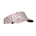 thumbnail image 2 of Yiaed Cute Rabbit Print Sport Sun Visor Hats Adjustable Empty Top Baseball Cap Cotton Ball Caps for Women and Men, 2 of 5