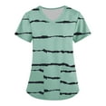 thumbnail image 1 of Birdeem Blouse de Mode pour Femmes à Manches Courtes Col en V Uniforme de Travail avec Poche, 1 of 1