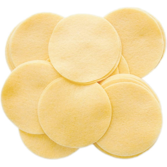 Playfully Ever After Buttercream Yellow Craft Felt Circles (1 Inch - 100pc)