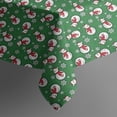 thumbnail image 4 of Green Christmas Snowman Pattern Rectangle Tablecloth 60"x120",Waterproof Polyester Rectangle Table Cloth, Wipeable Spillproof Polyester Tablecloth for Dining, Camping, Indoor and Outdoor, 4 of 6