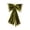 A004- Clear (Bowed Decoration D), variant on Christmas Ornament Olive Green Velvet Bow Christmas Tree Decor Gold Accent Hanging Decor for Indoor Home Mantel Holiday Party 1 Count