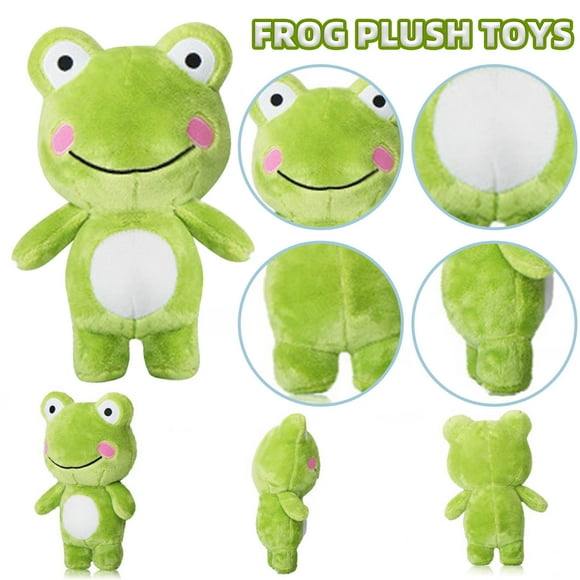 Green Stuffed Soft Cuddly Toy, Plush Doll, Easy to Clean, Portable, 9.84 Inches, Gift for Kids 3+, Sensory Awareness Development