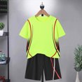 thumbnail image 2 of xaweyi Baby Boys Clothes Baby Boys 2PCS Summer Outfits Boys Letter Print Short Sleeve Top Shorts Set, 2 of 6