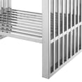 thumbnail image 3 of Pemberly Row Coiffeuse de Salle de Bain en Acier Inoxydable 24 Pouces Blanc/argent, 3 of 8
