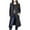Dark Gray, variant on Women's Long Trench Coat Single Breasted Lapel Collar Wool Blend Jacket with Pockets Winter Casual Overcoat (XL, Khaki)