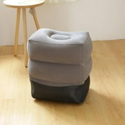 Inflatable Foot Rest Pillow for Travel Kids Adults Airplane Travel Pillow Cushions Height Adjustable Foot Pad for Office Home Car