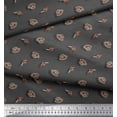 thumbnail image 2 of Soimoi Gray Cotton Duck Fabric Cowboy Vintage Print Weapon Fabric Prints By Yard 42 Inch Wide, 2 of 3