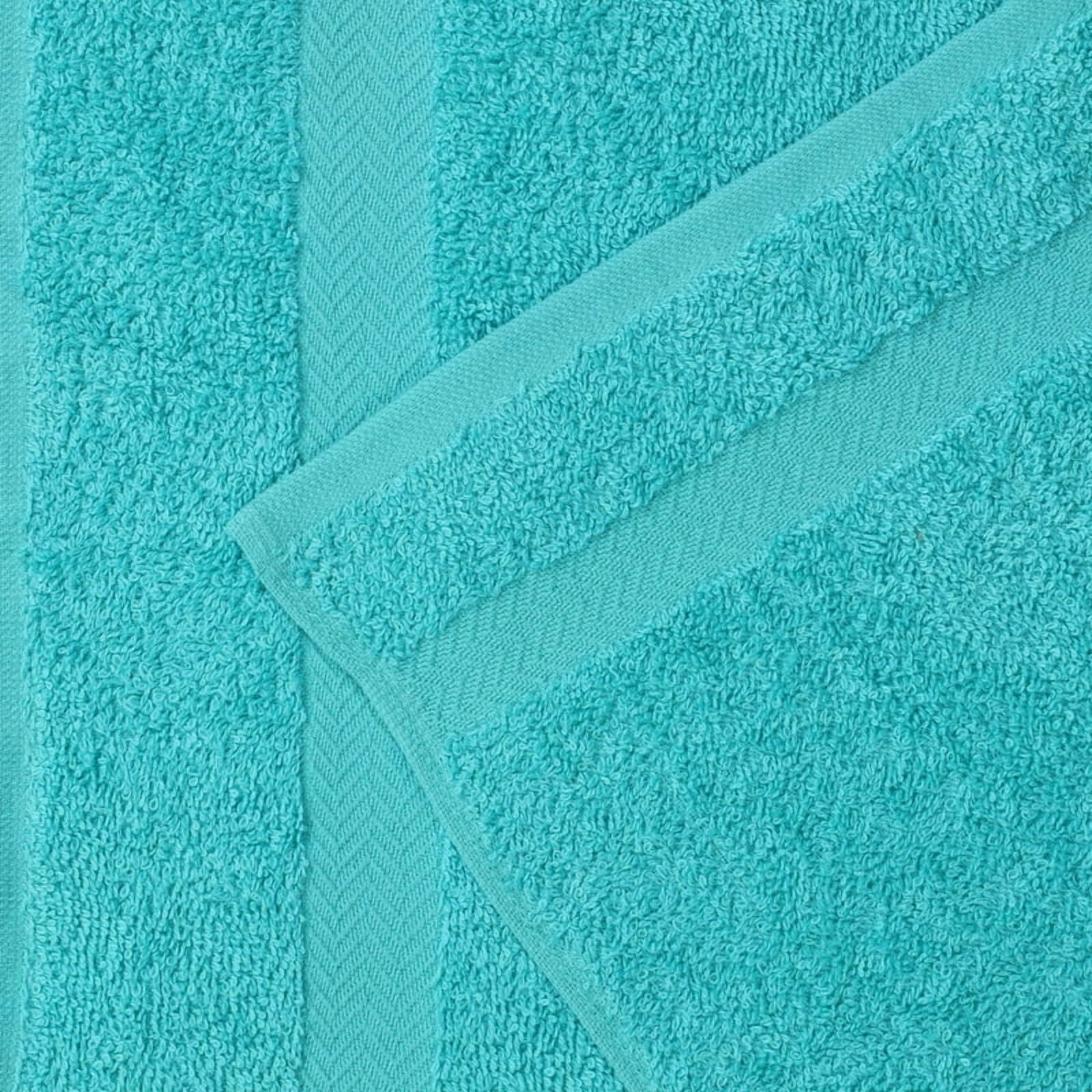 Superior Franklin 2-Piece Cotton Bath Sheet Set, Super Soft Quick Dry Fade Resistant Towels, Turquoise