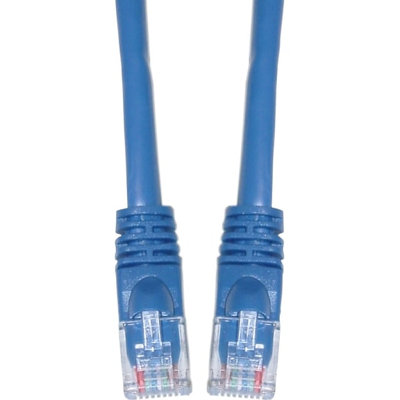 CableWholesale Cat6 Ethernet Cable, 24AWG, RJ45 Gold Plate Connector, 4 Pair Stranded Copper, Snagless Boot Unshielded Twisted Pair (UTP) Internet Network Patch Cable, 1 Foot, Blue