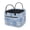 Blue Vintage Patchwork Pattern, variant on Uourmeti Polyester Quilted Laundry Basket for Home Shopping, Large Capacity Quilted Storage Basket for Blankets, Purple Rose