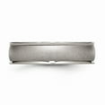 thumbnail image 3 of Titanium Ridged Edge 6mm Satin and Polished Band Size: 9; for Adults and Teens; for Women and Men, 3 of 6