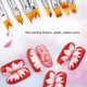 thumbnail image 1 of 8 pcs/set Nail Art Brush Gel UV Nail Painting Flower Drawing Pen Nail Art Tool, 1 of 5