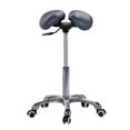 thumbnail image 2 of Master Massage Berkeley Ergonomic Split Seat Style Saddle Stool Royal Blue, 2 of 3