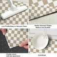 thumbnail image 3 of Beige and White Checkerboard Pattern Kitchen Rug Mat,Kitchen Runner Rugs Non Skid Washable,Decorative Kitchen Floor Mats for Kitchen,Sink,Laundry,17"X47", 3 of 5