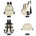thumbnail image 2 of Stars Pastel Quilted Backpack Fashion Daypack Commuter Bag for Women 8.5 L, 2 of 7