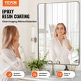 thumbnail image 2 of VEVOR Square Wall Mounted Mirror 36" x 48" Mirror with Aluminium Alloy Frame, 2 of 9