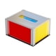 thumbnail image 1 of Caja de pañuelos con tapa, porta pañuelos acrílico de color contrastante, contenedor de almacenamiento de servilletas de lujo, porta papel facial para, 1 of 9