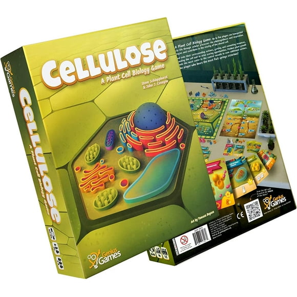Cellulose: A Plant Cell Biology Game | MENSA Recommended Strategic & Entertaining Game to Learn Photosynthesis, DNA & Biochemistry | Educational STEM Board Game for Fami