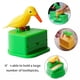 thumbnail image 5 of Cateissary 1 Uds caja de palillos de caja de almacenamiento de palillos dispensador automático forma de pájaro soporte de plástico ABS para el Mostrada pájaro amarillo espalda verde Cateissary HA003029-02B, 5 of 6