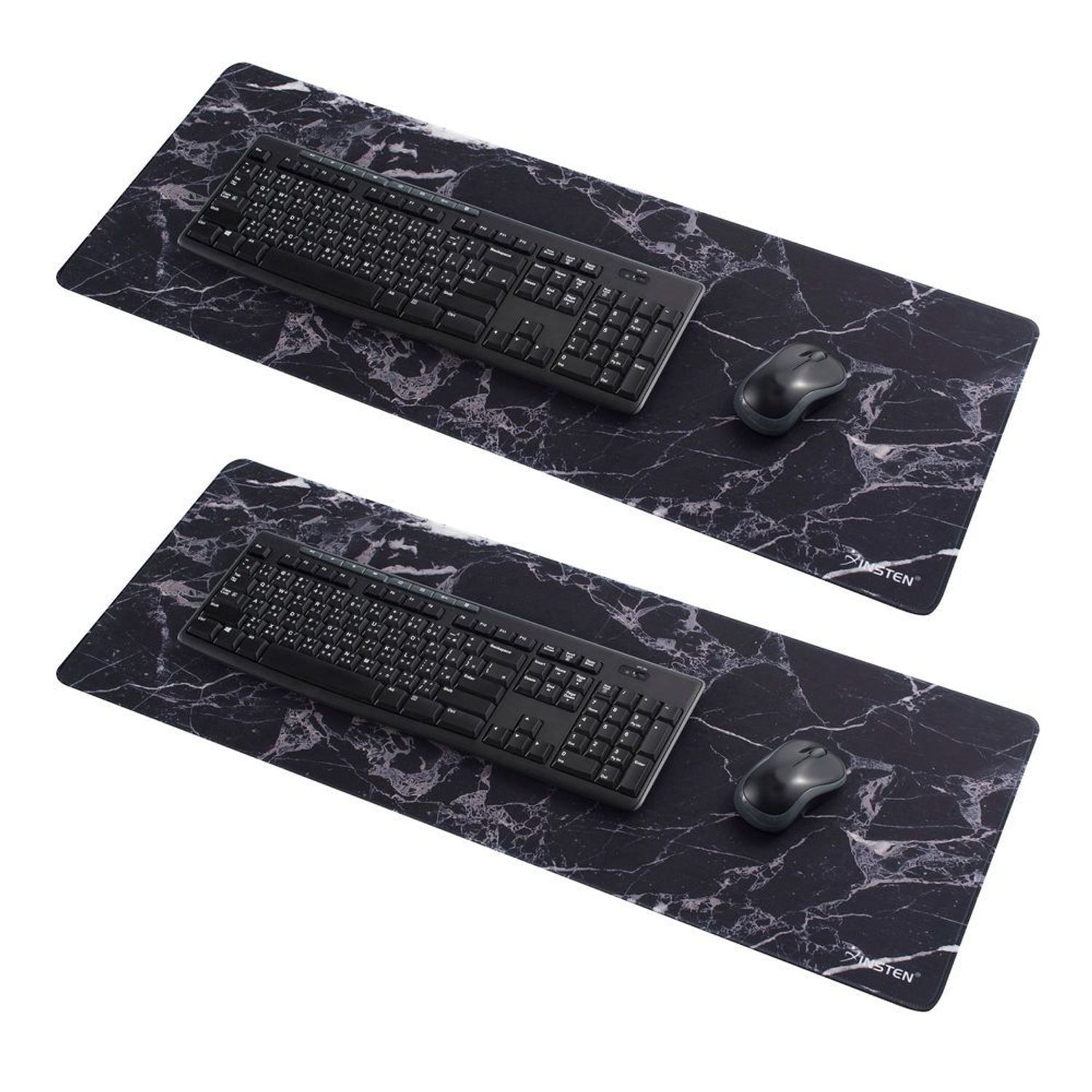 Insten 2Pack Mouse Pad for Gaming Long Mat Extended Large Marble