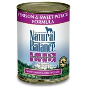 Natural Balance L.I.D. Limited Ingredient Diets Canned Wet Dog Food, Grain Free, Sweet Potato & Venison Formula, 13-Ounce (Pack of 12)