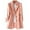 Pink-05, variant on HTNBO Women's Single Breasted Mid-Length Trench Coat Puff Sleeve Lapel Overcoat Windproof Classic Outerwear