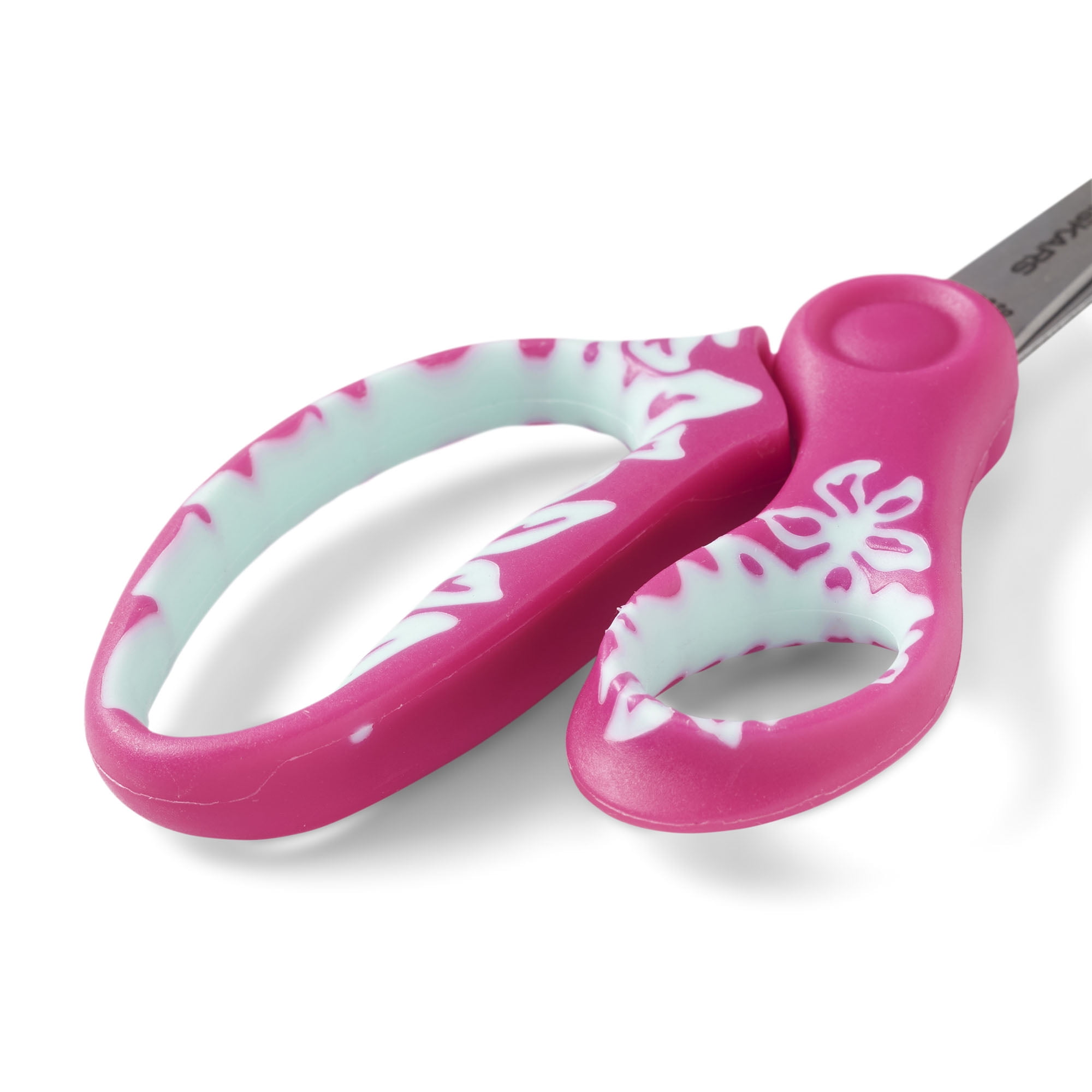 Scissors soft grip handle office depot blunt tip pink green blue craft kids  NWT