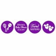 thumbnail image 2 of Darling Souvenir Candy Chocolate Labels Twins Sisters Custom Stickers 190 Pcs-Purple, 2 of 2