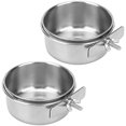 thumbnail image 1 of WeiHuan Toys cuencos de acero inoxidable para pájaros con abrazadera, cuenco de agua duradero, vasos de alimentación, cuenco de comida para chinchillas, platos para pájaros para jaulas, comederos y be, 1 of 5