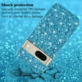 thumbnail image 4 of Compatible with Google Pixel 7 Case Glitter Shockproof,Google Pixel 7 Phone Case Bling Sparkly Soft TPU and PC Silicone Shiny Girl Women Thin Protective Cover (Blue), 4 of 14