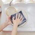 thumbnail image 5 of Smiry 100% Cotton Waffle Weave Kitchen Dish Cloths, Ultra Soft Absorbent Quick Drying Dish Towels, 12x12 Inches, 6-Pack, Navy Blue, 5 of 7