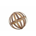 thumbnail image 2 of Bamboo Orb Dyson Sphere with 5 Circular Rings, Medium, Natural Brown, 2 of 2