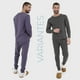 thumbnail image 3 of Pijama Suave Termica para Hombre Conjunto de 2 piezas Gris, 3 of 10