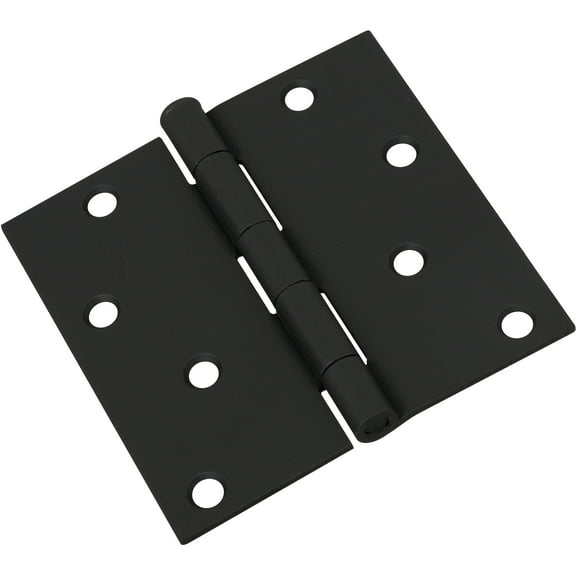 National Hardware - V512 4" SQR Hinge 1/pk - Black