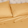 thumbnail image 3 of 400 Thread Count Egyptian Cotton Stripe Pillowcase Set, King, Gold, 3 of 5