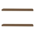 thumbnail image 3 of FM FURNITURE Iva Floating Wall Shelf in Melamine Brown (Set of 2), 3 of 7
