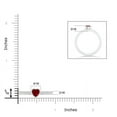 thumbnail image 4 of ANGARA Natural Bezel Heart Ruby Promise Ring with Diamond Accents in 14K White Gold for Women (Size-4mm) | July Birthstone, Birthday, Anniversary, Jewelry Gift for Women | Natural Ruby Ring, 4 of 10