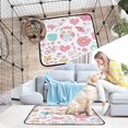 thumbnail image 6 of Washable Pet Pee Pads with Super Absorbent Reusable Training Pads for Dogs & Cats Pink Cute Cartoon Icon, 6 of 6