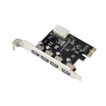 thumbnail image 1 of PCI-E to 4 USB3.0 Ports Expansion Card PCI Express to USB3.0 Adapter Card with Large 4Pin Power Interface for Desktop PC, 1 of 7