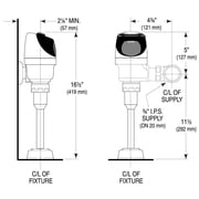 SLOAN G2 8186-1 1.0 gpf, Chrome, Single Flush, Urinal Automatic Flush Valve