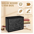 thumbnail image 6 of Wooden Money Box Reusable Money Saving Box with Saving Money Goals Counter Crafts Piggy Bank Numbers Boxes Children Gifts, 6 of 7