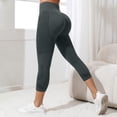 thumbnail image 4 of Capri Leggings Anti Cellulite 3D Resistance Band Leggings for Women Compression Tummy Control Butt Lifting Yoga Pants Dark Gray M, 4 of 5