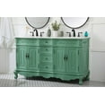 thumbnail image 3 of Elegant Lighting Vf10160dab Danville 60" Free Standing Double Basin Vanity Set - Off White, 3 of 7