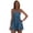BlueGrey, variant on Womens Summer Rompers Spaghetti Strap Hot Shot Overalls Beach Vacation Short Jumpsuits with Pockets