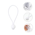 thumbnail image 4 of ORDDIART 40Pcs Wear Resistant White Bungee Cord Rope for Canopy Tent Tarp and Cable Organizing, 4 of 8